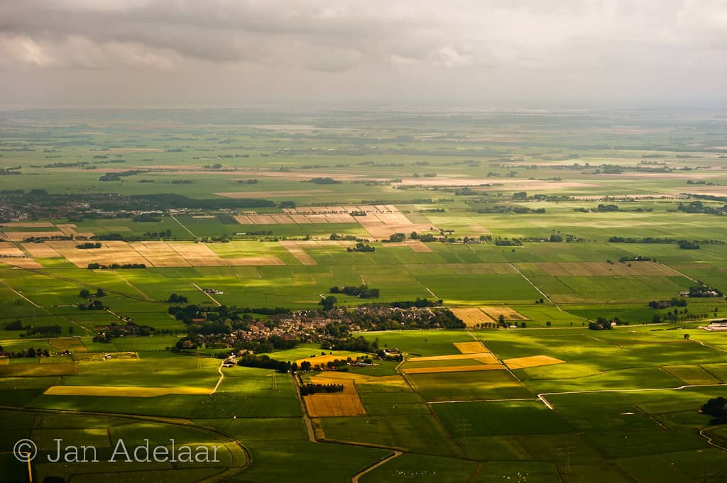 luchtfoto noord oost polder